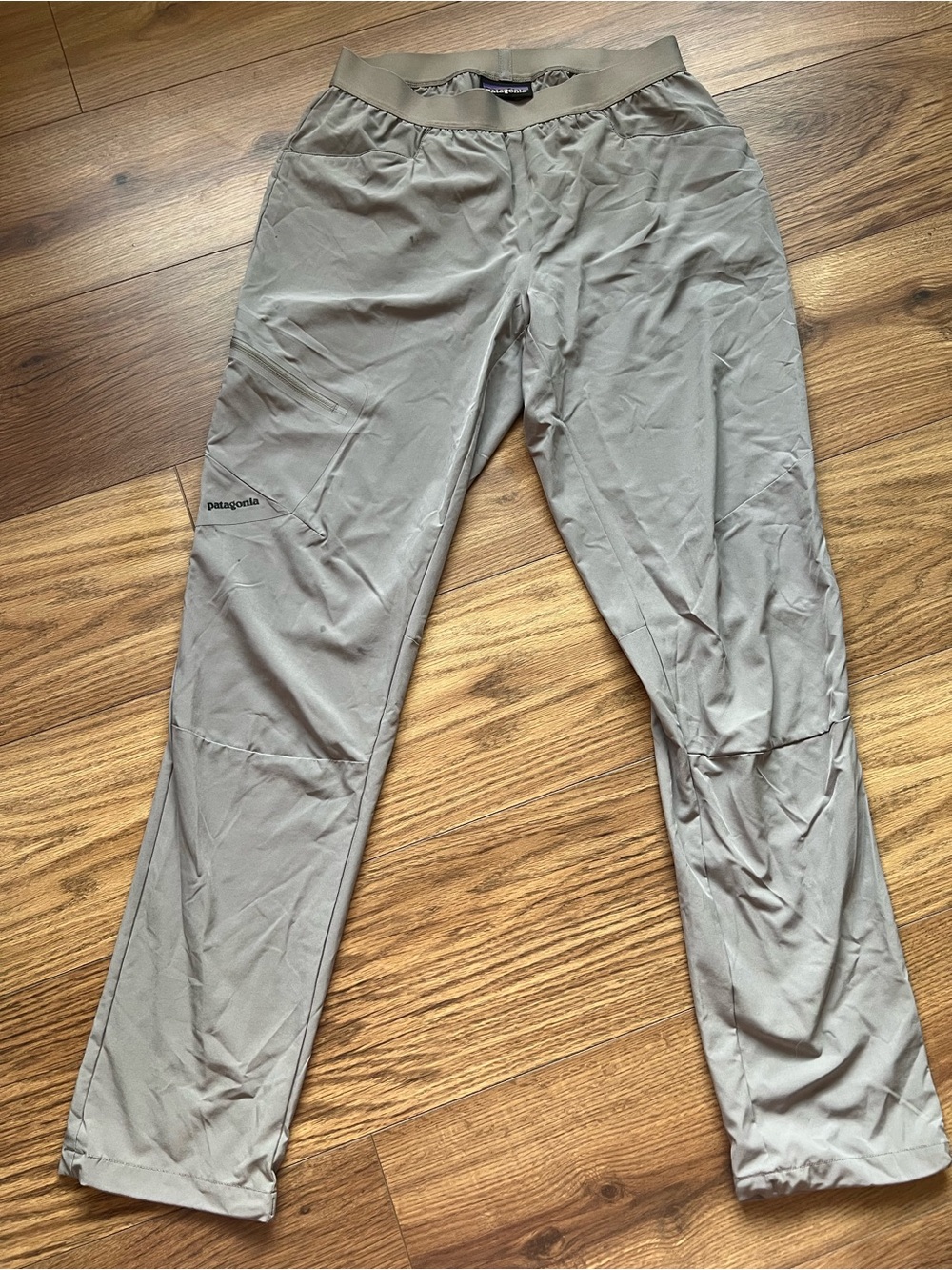 Patagonia Chambeau Rock Pants Lightweight Climbing Hiking Gray Women's 8